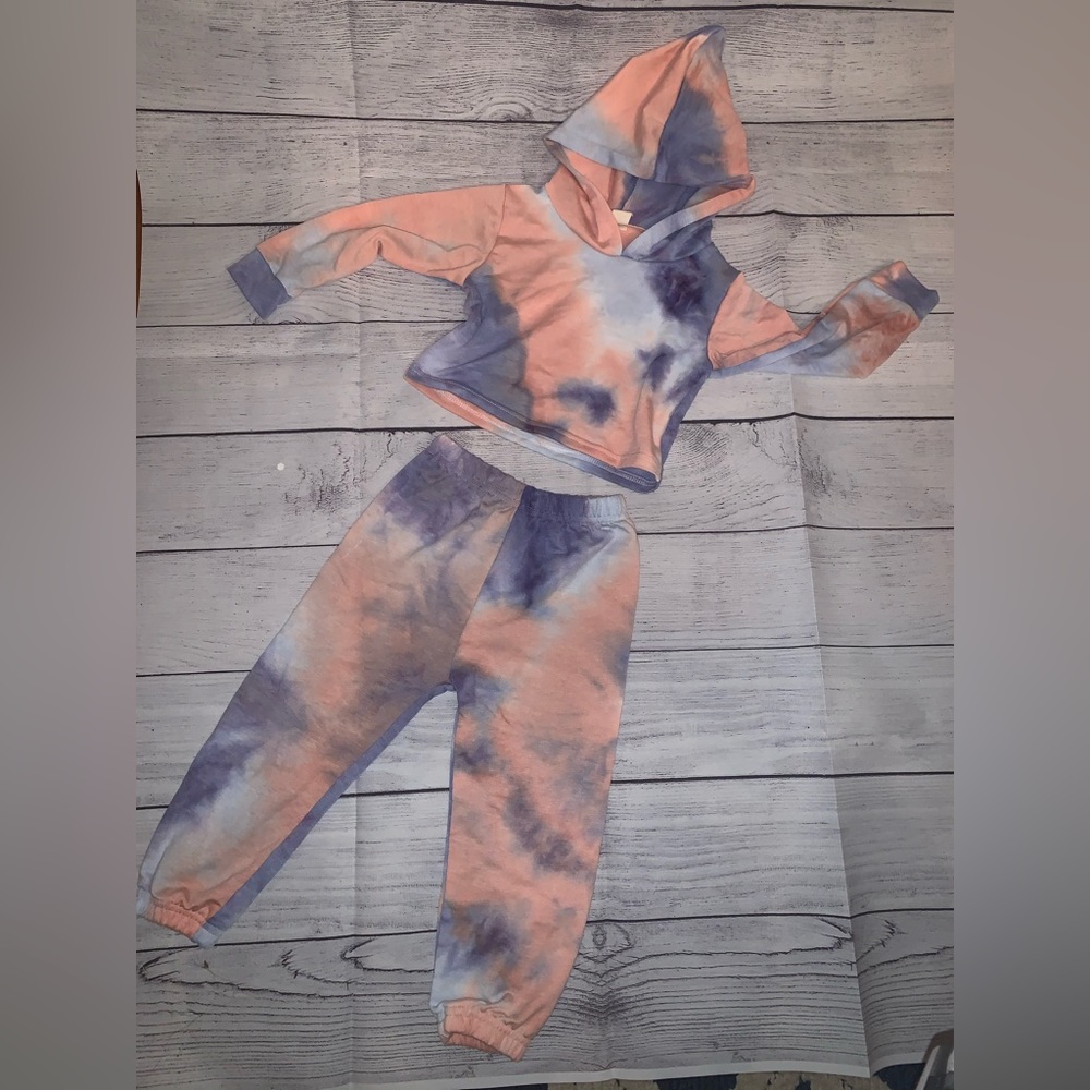 2 Piece Tye Dye Sweat Suit.